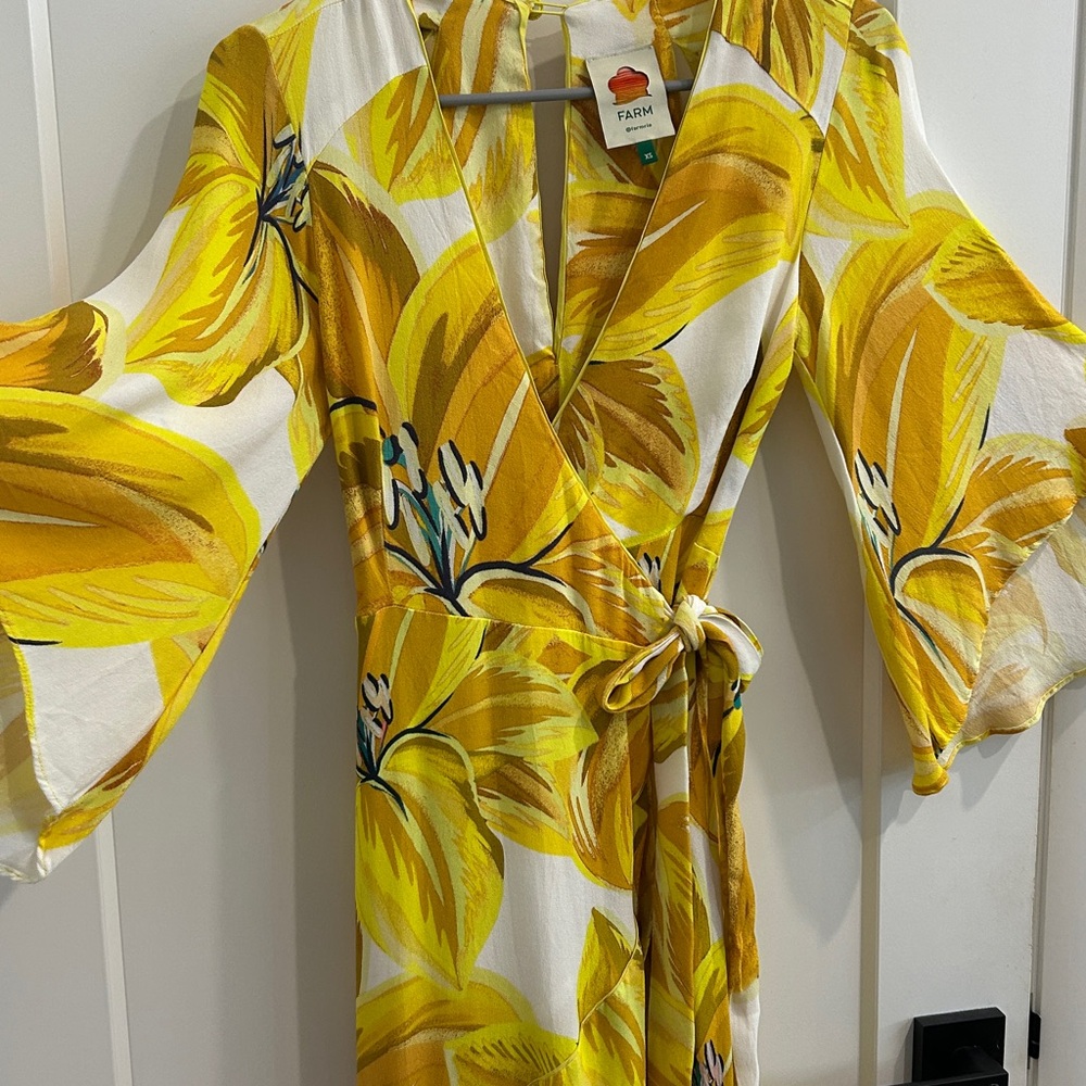 Farm Rio Azalea Wrap Dress | Size XS - Picture 8 of 16